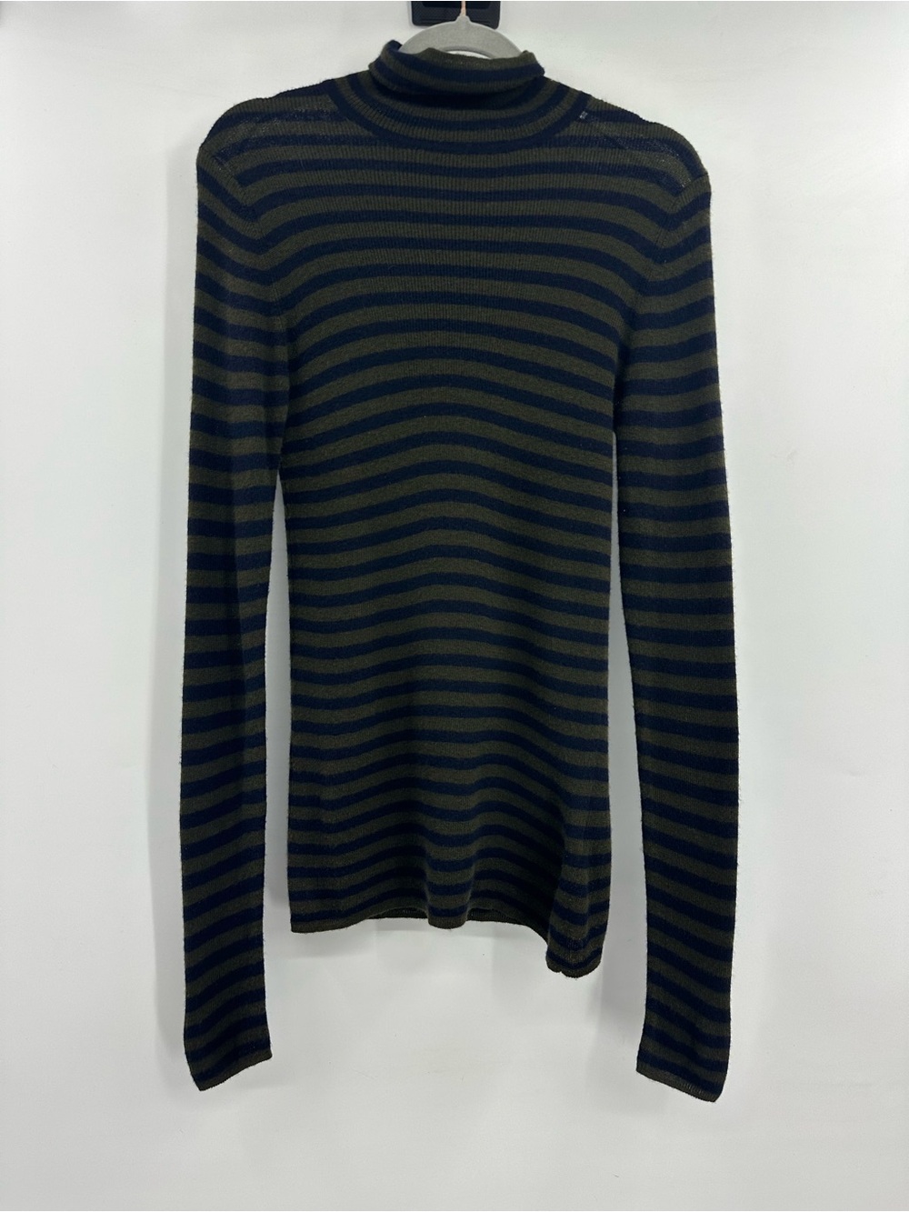 Vince Cashmere Striped Turtleneck Sweater